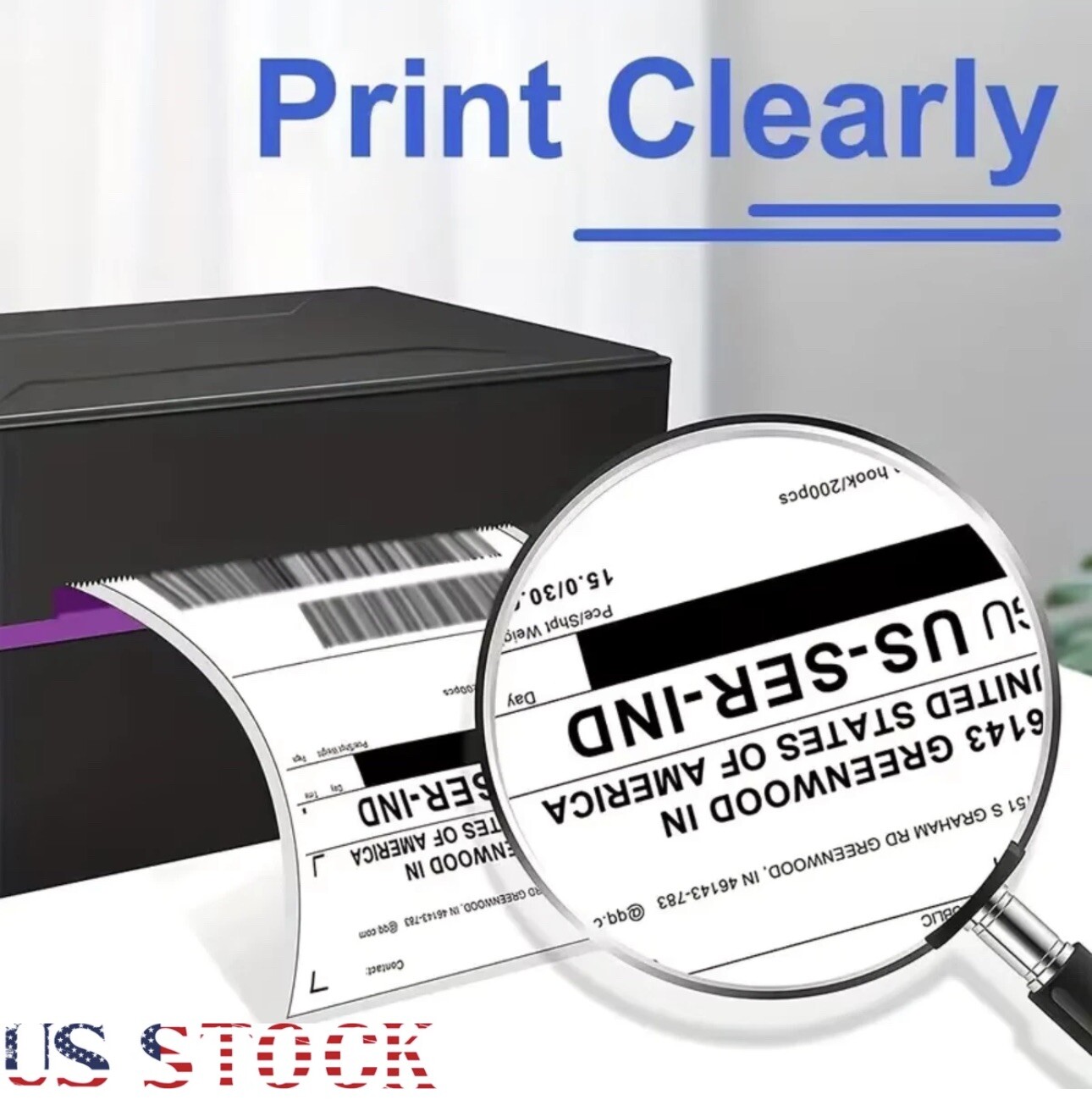 500 4″ x 6″ Direct Thermal Shipping Labels for Zebra & Rollo and any Printers