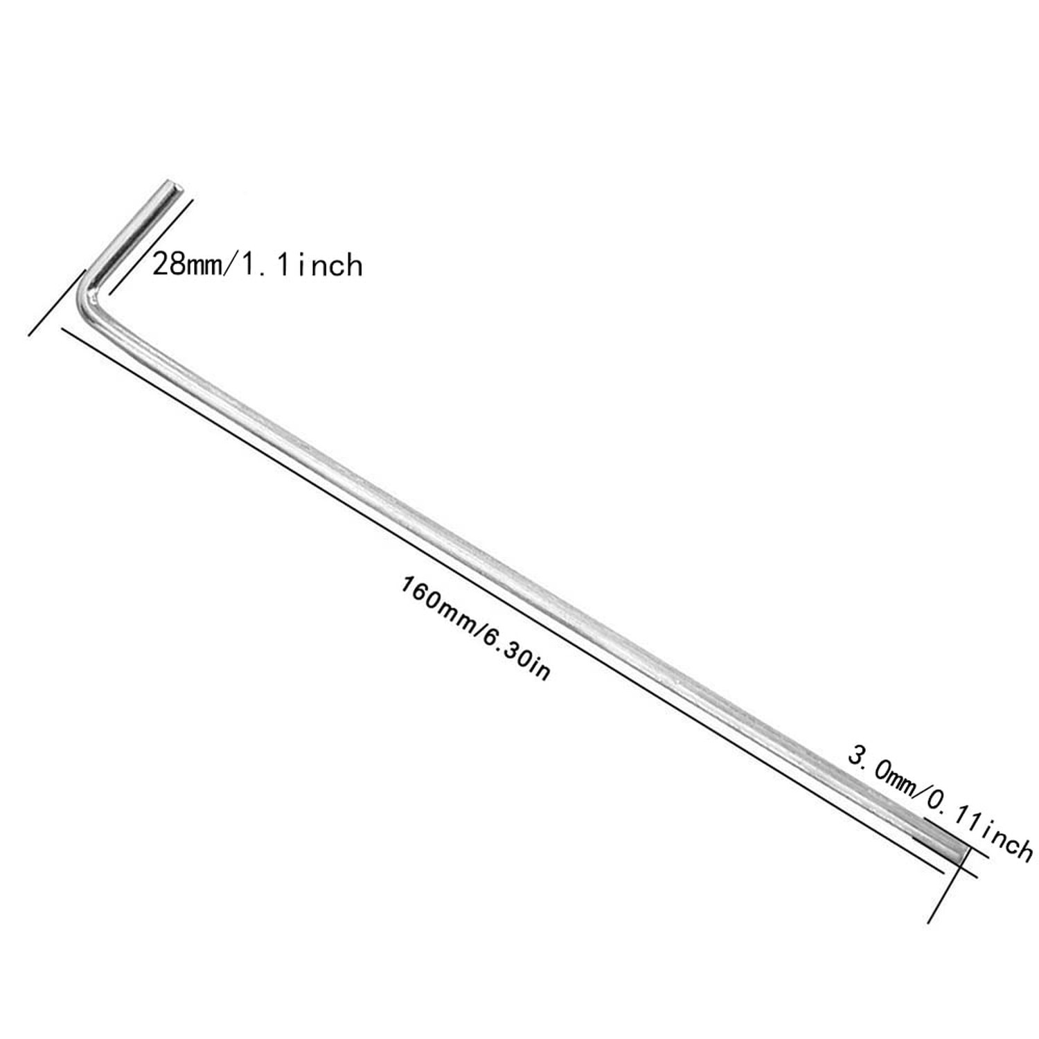 Tent Stakes BLLNDX 20PCS Galvanized Solid Steel L Shaped Tent Pegs, Rust Resi…