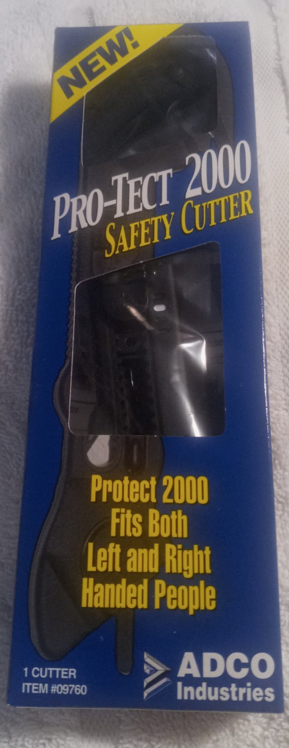 PRO-TECT 2000 Safety Box Cutter Utility Knife Tool #09760 NIB Great for Straps