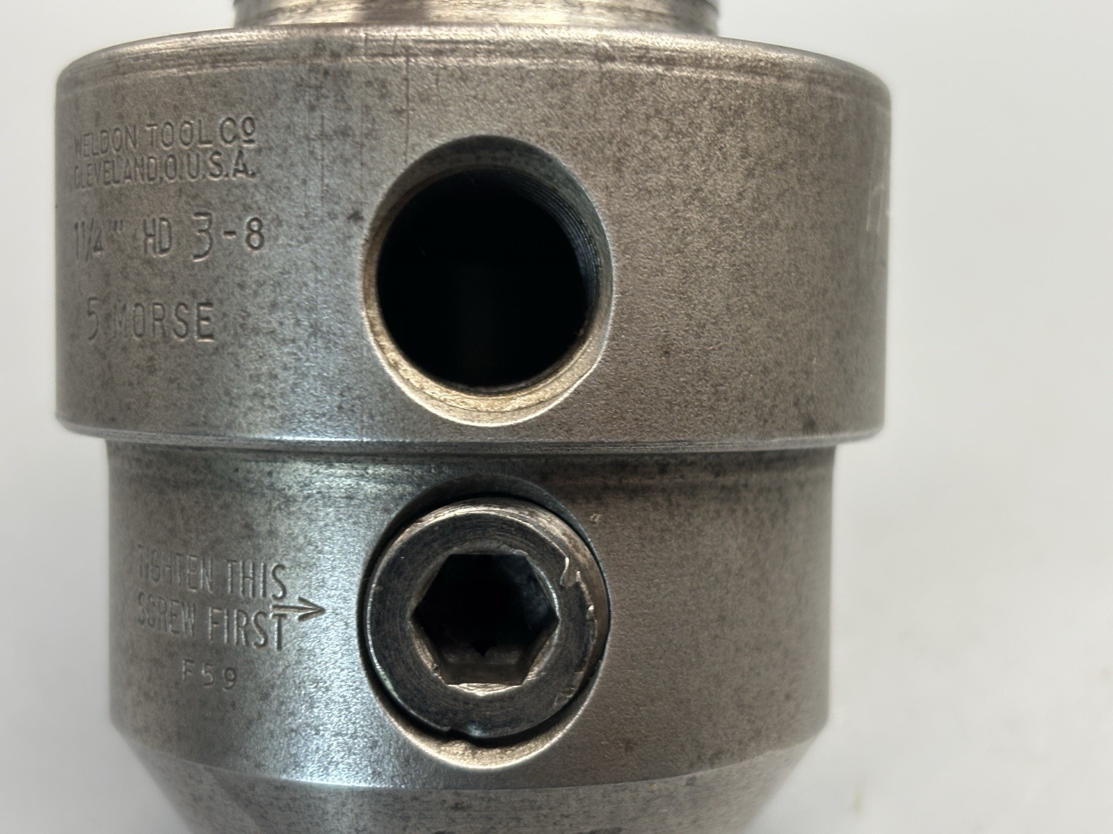 Weldon Tool No.5 Morse Taper 1-1/4″ End Mill Holder Milling Machine Adapter