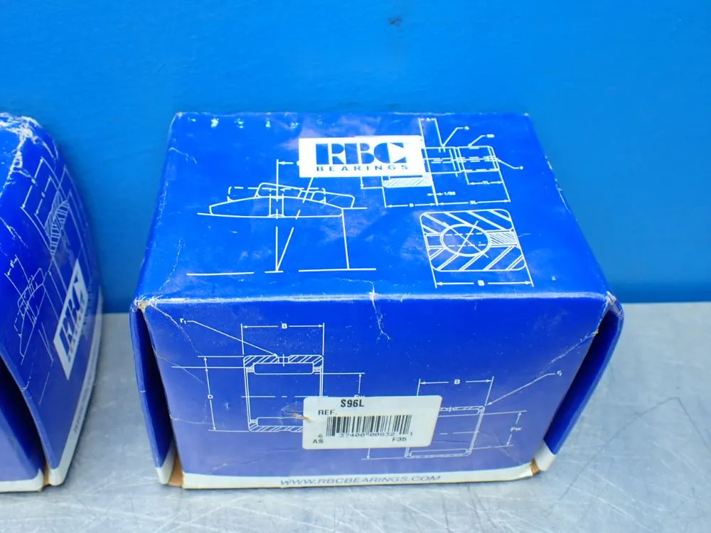 RBC BEARINGS 2 SLOTTED HEAD FLAT CAM FOLLOWERS S96L