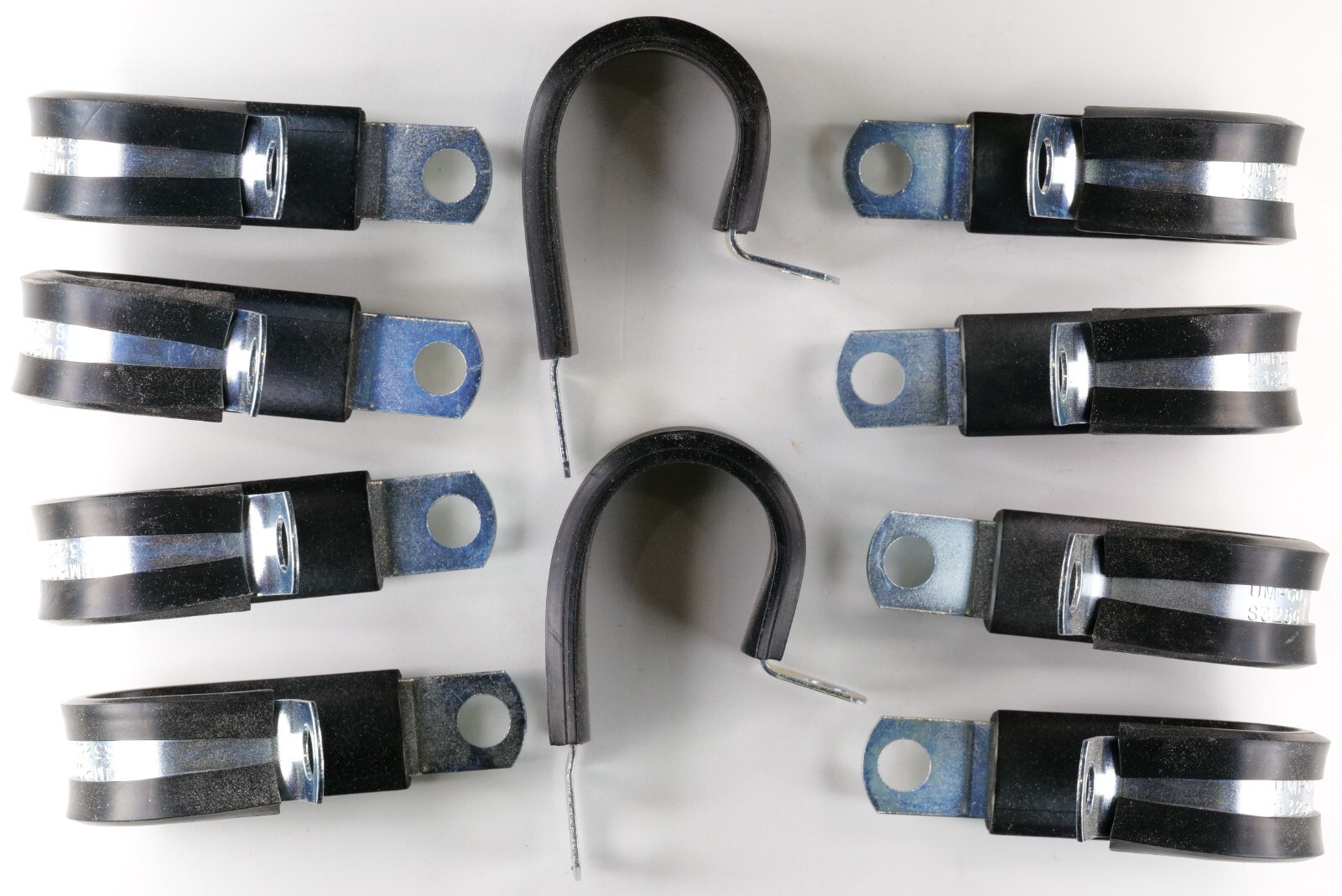 UMPCO Tube Clamps S325G14 7/8″ Plated Steel Cable Clamp, 1/2″ Wide – LOT of 100