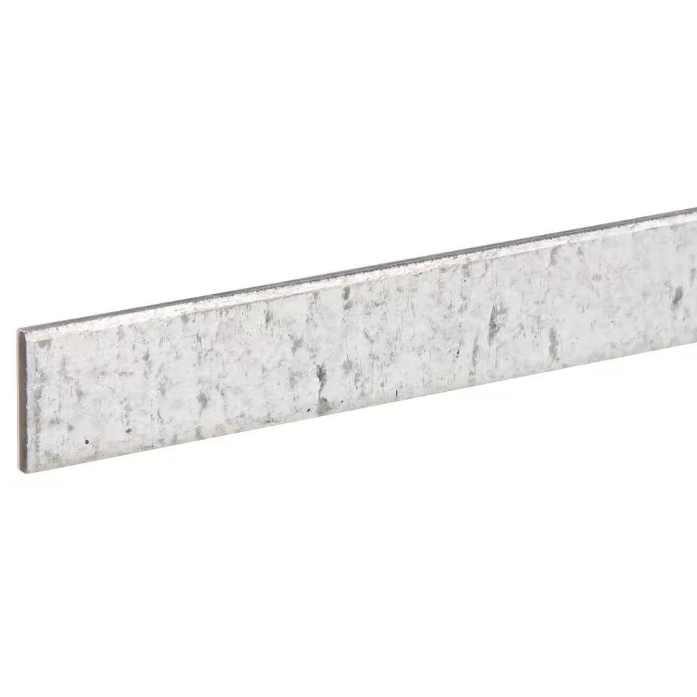 3/4 In. X 4 Ft. – 12 Gauge Thick Zinc Plated Steel Flat Bar