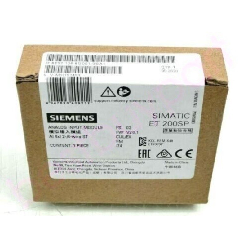 6ES7 134-6GD01-0BA1 NEW SIEMENS 6ES7134-6GD01-0BA1 ET 200SP ANALOG INPUT MODULE