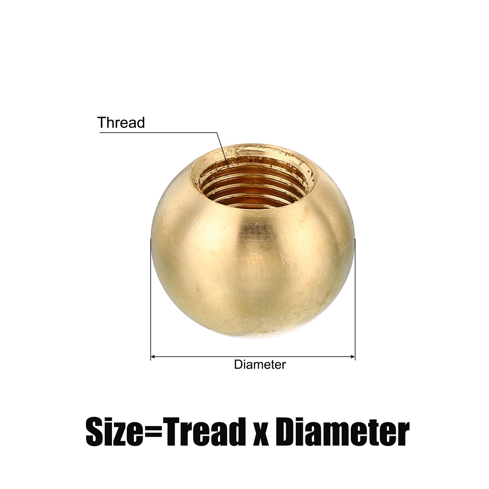 Brass Thread Ball Nut With Copper Thread Balls M3 M4 M6 M10 M12 Diameter 6-25mm
