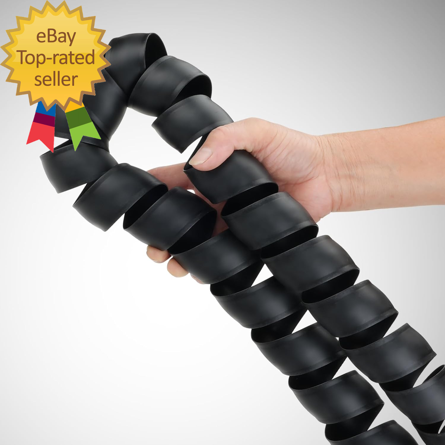 Hydraulic Hose Protector 2″ OD X 10′ Length Spiral Wrap Easy to use and Carry