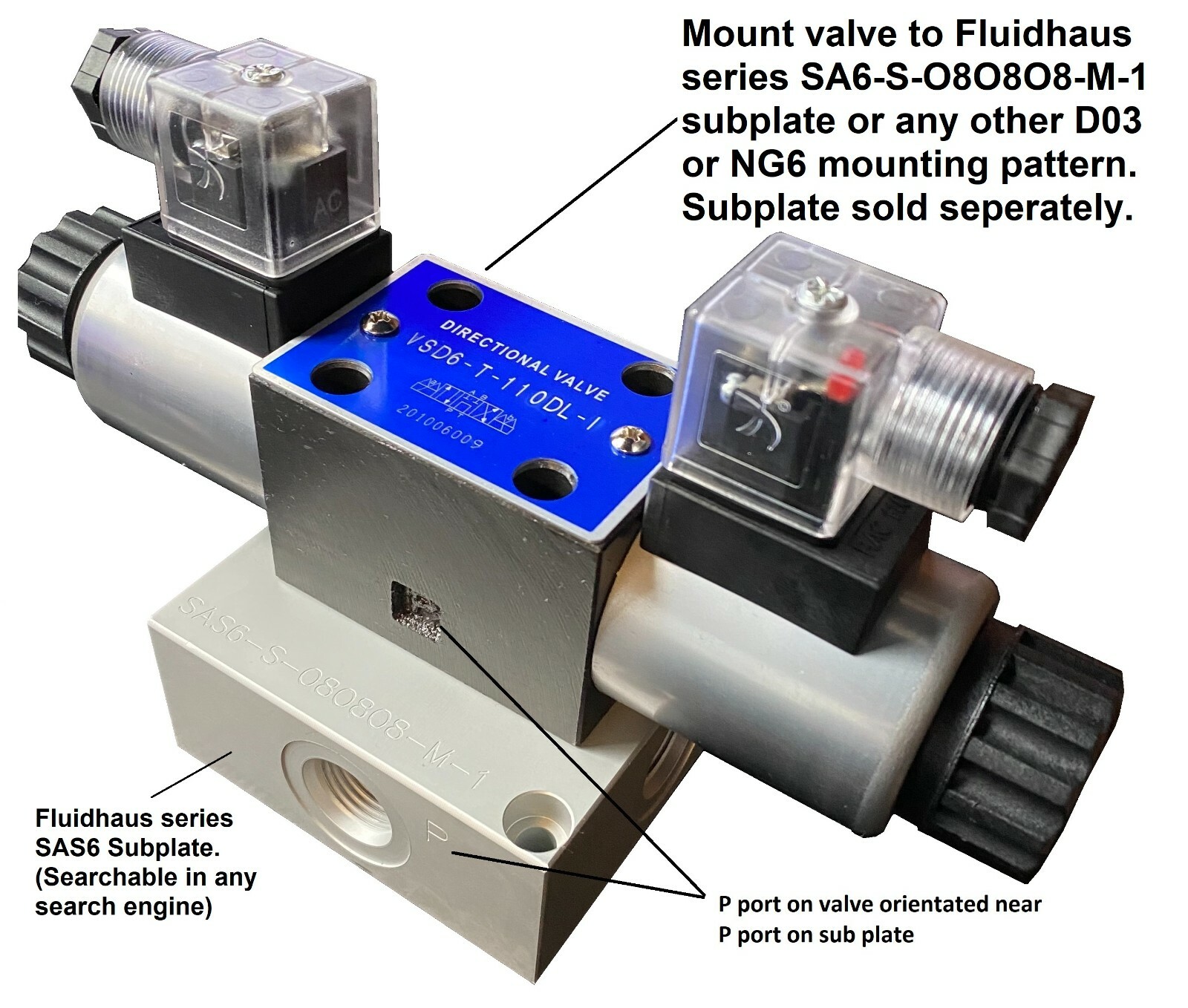 Hydraulic Directional Control Valve D03 (NG6) Manual Lever 21 GPM 4560 psi
