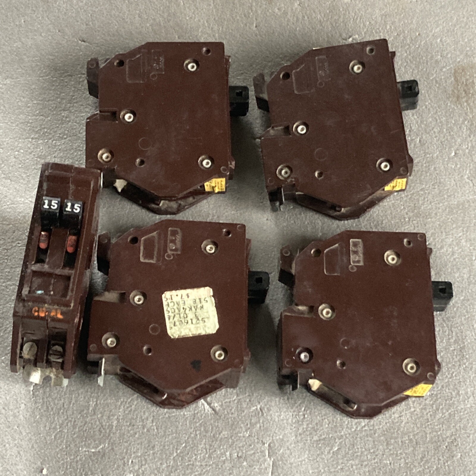 WADSWORTH B1515 A1515 TWIN BREAKER 1-POLE 15A & 1- POLE 15A WA1515