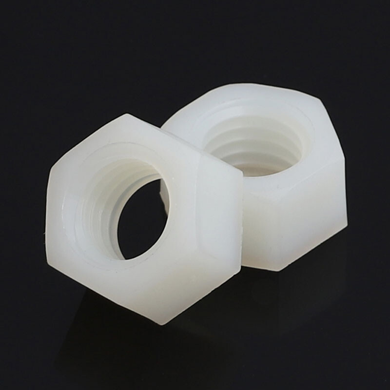 M2 M2.5 M3 M4 M5 M6 M8 M10 M12 M14 M16 M18 M20 Nylon Hex Nuts White/Black/Clear
