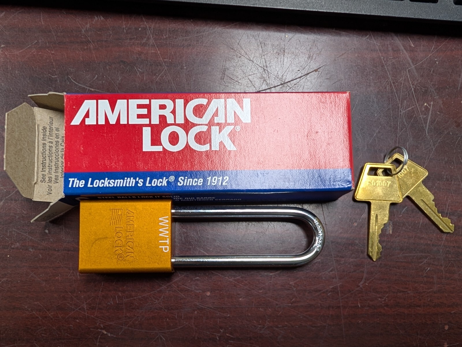 🤪 LOT OF 6 NEW AMERICAN LOCK HEAVY DUTY LOCKOUT PADLOCK A1107KA0RJLZ1