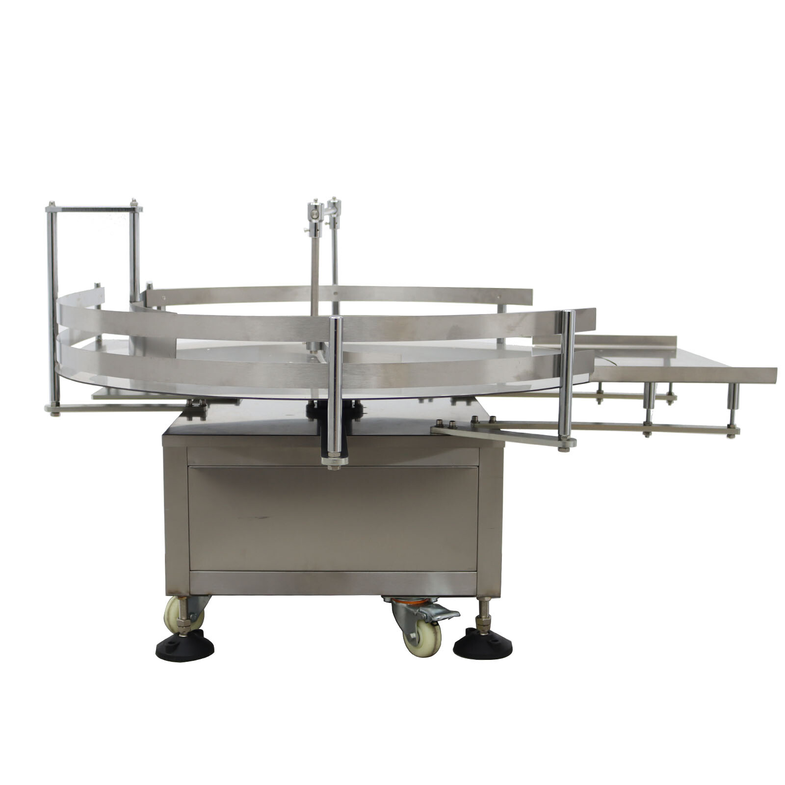 Auto Bottle Unscrambler 39.4» Round Table Bottle Collecting Machine Organizer