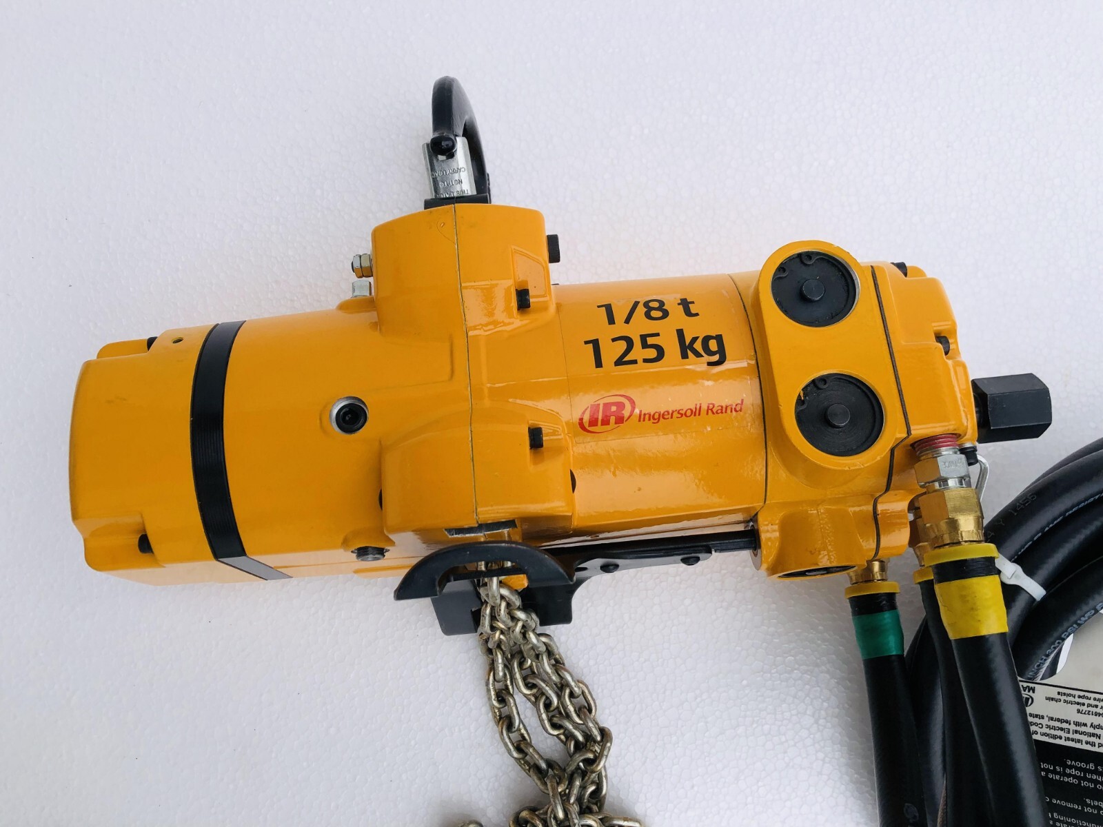 Ingersoll Rand CL125K-2C10-C6U Pneumatic Air Chain Hoist 1/8 Ton 125 Kgs 10 Ft.