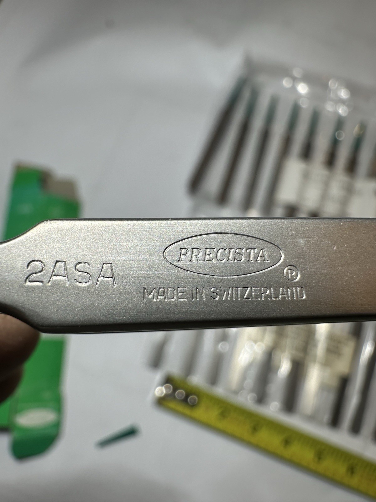 One Piece of Excelta Precision Antistatic Tweezers Made in Switzerland. 2ASA