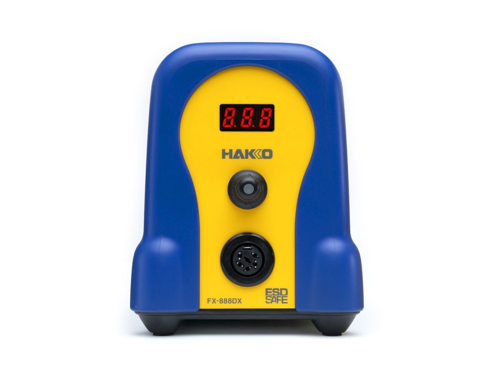 Hakko FX888DX-010BY – Digital Soldering Station with Rotary Encoder (Blue/Yellow