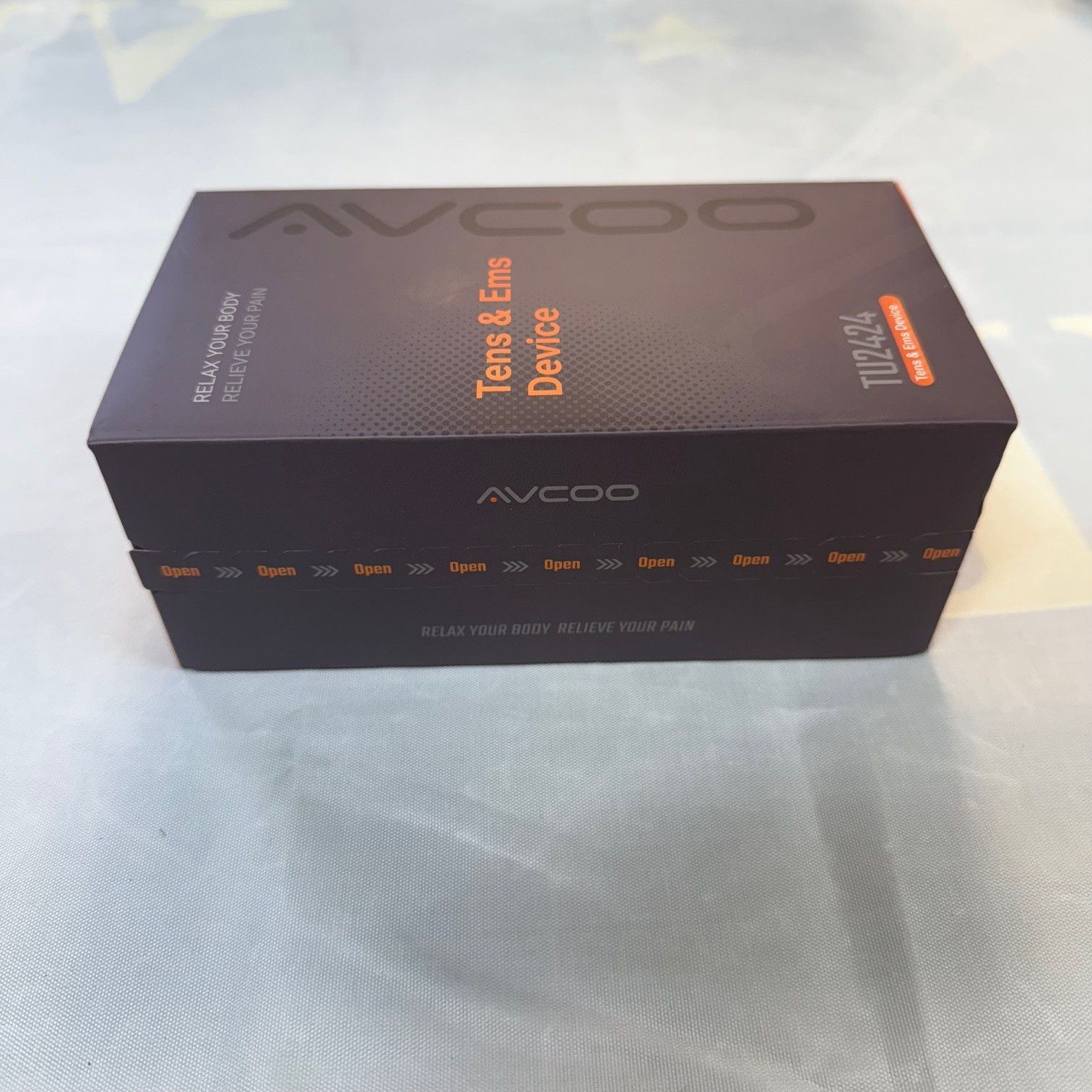 AVCOO 4-Channel TENS Unit Muscle Stimulator with Intuitive Buttons for Easy Use