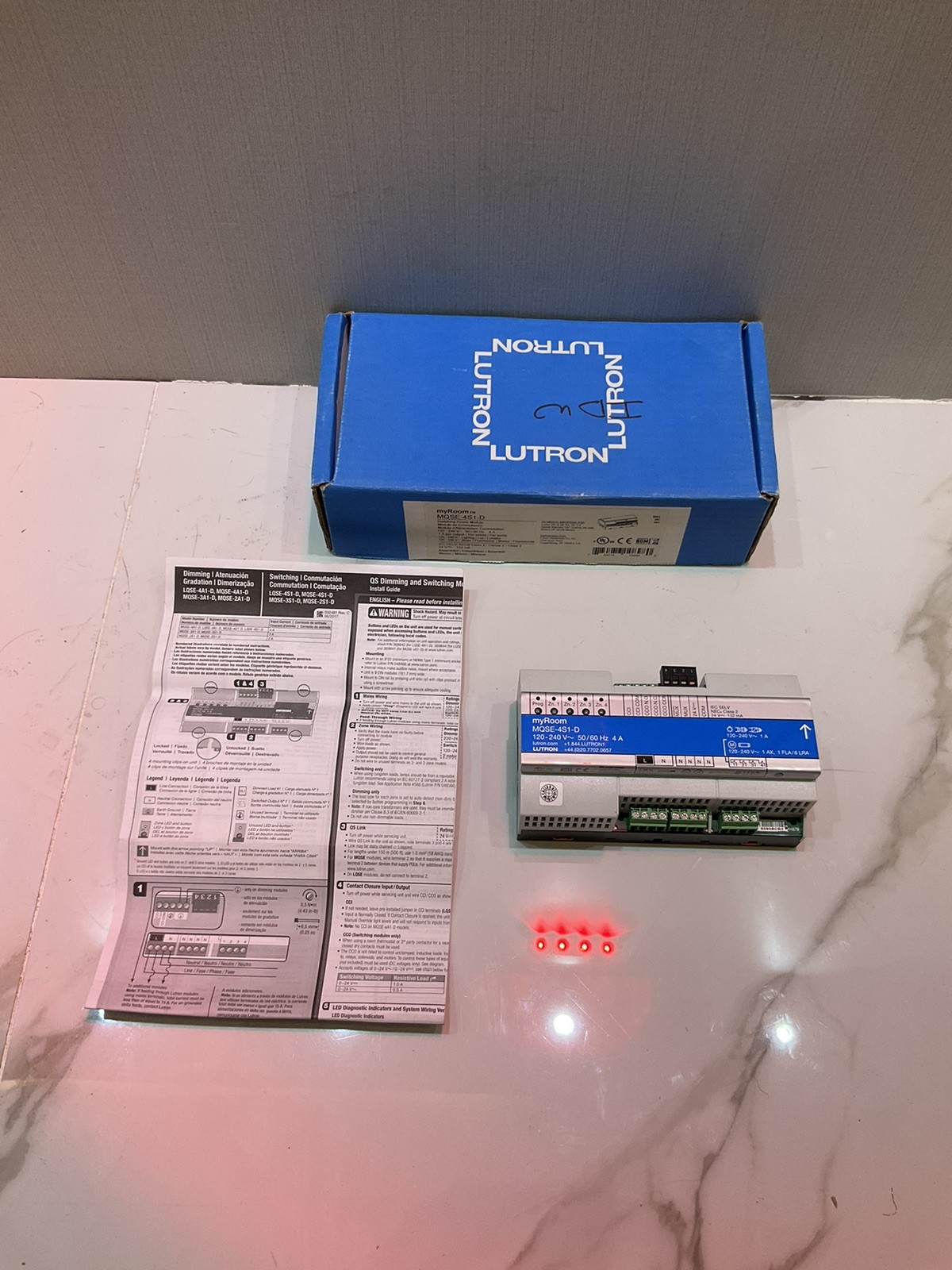 Lutron MQSE-4S1-D 120-240 V -56-60 HZ 4A Switching Power Module