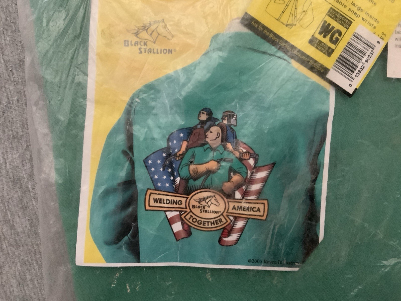 Revco Black Stallion 9oz Green FR Cotton Welding Jacket (F9-30C) Graphic Print