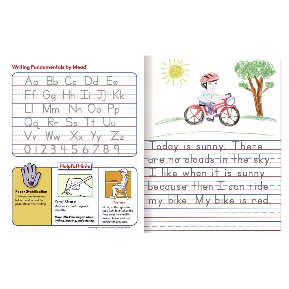 Mead 9554 9.75″ x 7.5″ Primary Journal Half Page Ruled – Blue Marble Cover New
