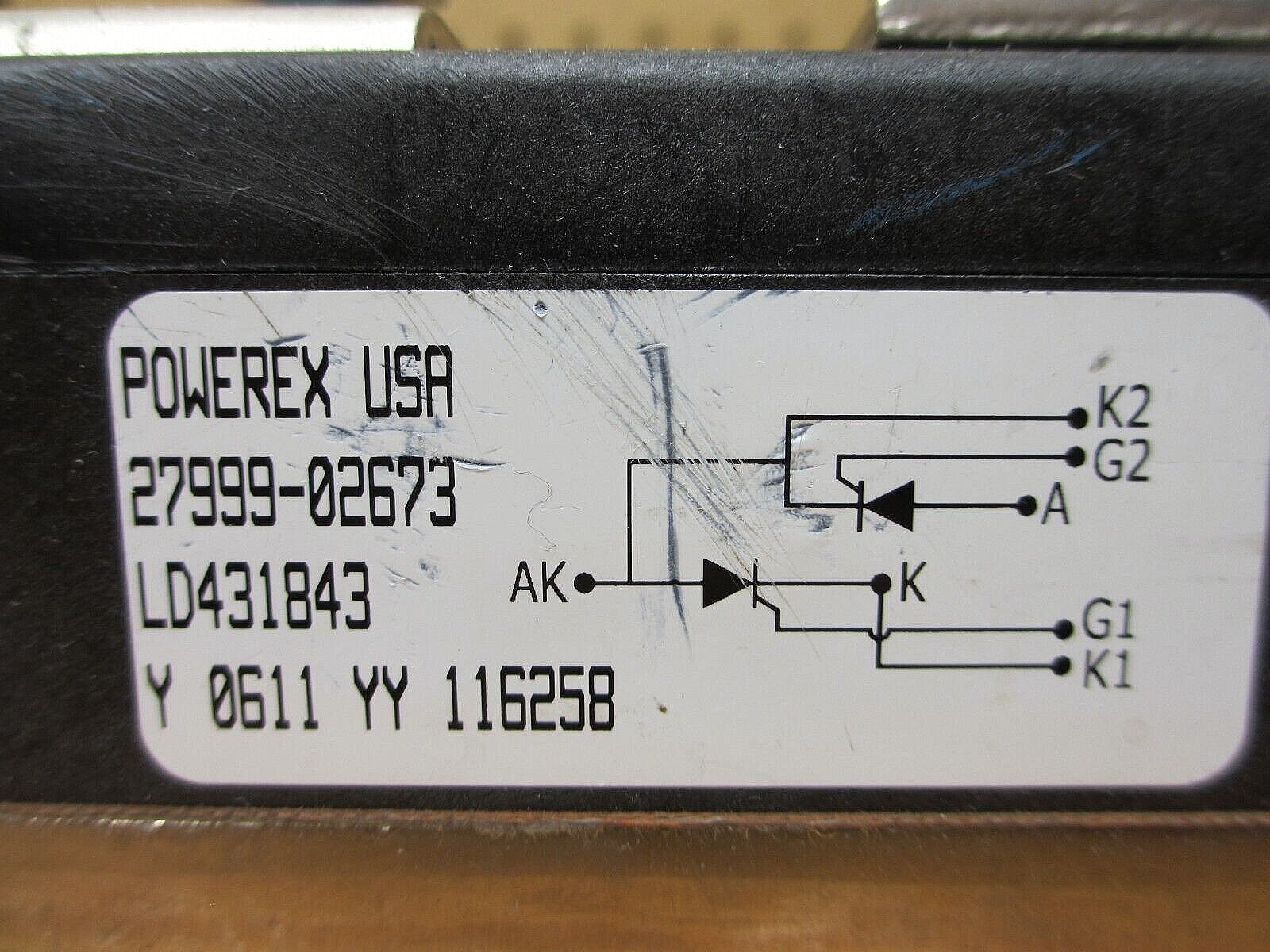Powerex LD431843 *USED* Power Module SCR Module Thyristor 27999-02673