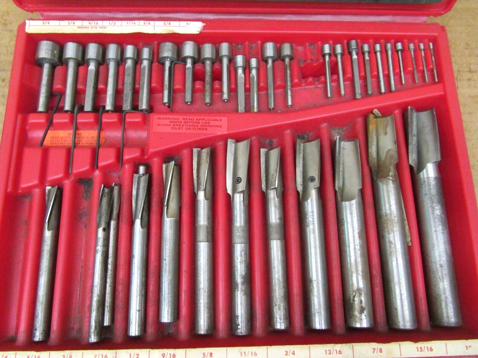 Cleveland Set No. 39 Counterbores & Spot Facers 1/4 thru 1 Inch by 16ths 50676HI