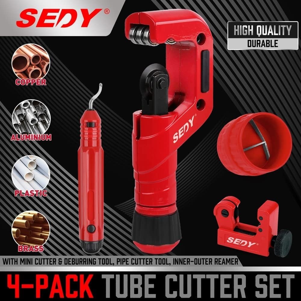 Ultimate Tube Cutter Set – Heavy Duty Pipe Cutter 3/6″-2″ OD, Mini Tube Cutte…