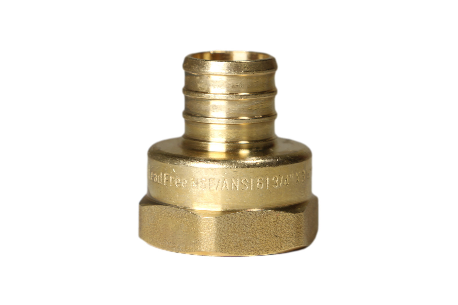 10 PCS 3/4″ PEX X 3/4″ FEMALE THREADED ADAPTER BRASS CRIMP FITTING (LEAD FREE )