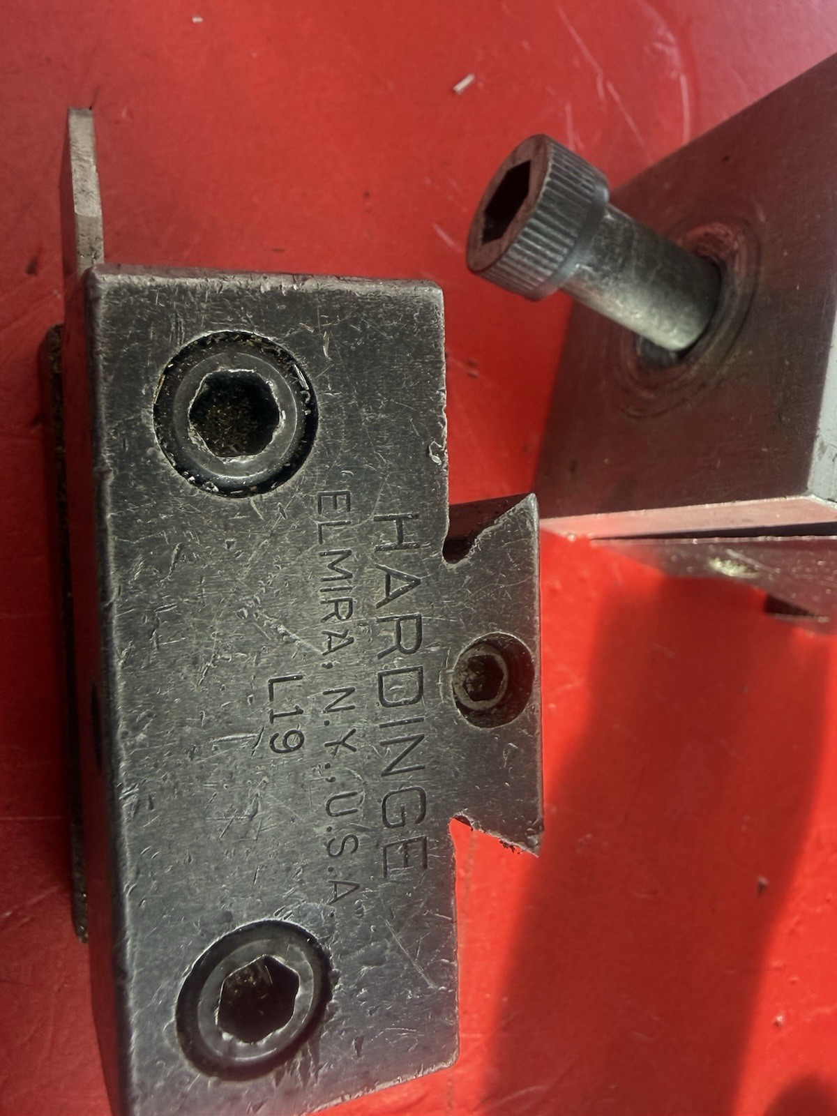 Hardinge D5 Tool post And L19 Cutoff Holder