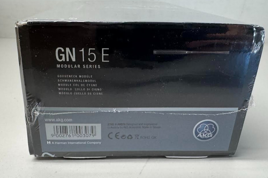AKG GN15E 6″ Gooseneck with XLR Output for Discrete Acoustics Capsule Modules