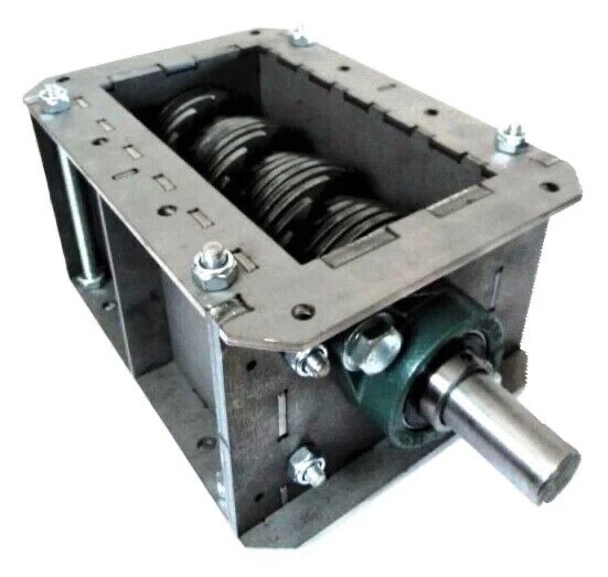 SHREDDER FULLY BUILT – 21 x 5MM 3 BLADE ROTATING SHEAR CUTS PLUS 6MM SIEVE