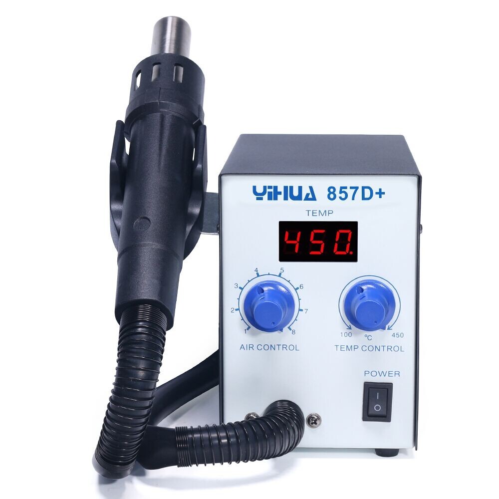 YIHUA 857D+ Hot Air Rework Station Roots-type Blower SMD BGA Desoldering Rework