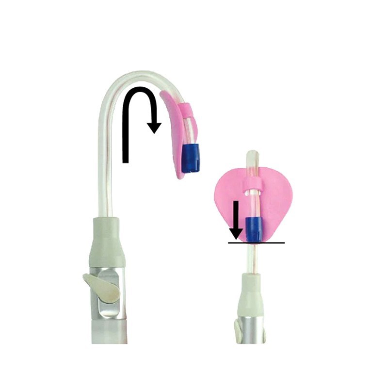 50pcs/Bag Dental Suction Tube Holder Tube Saliva Ejector HVE Tube Positioner