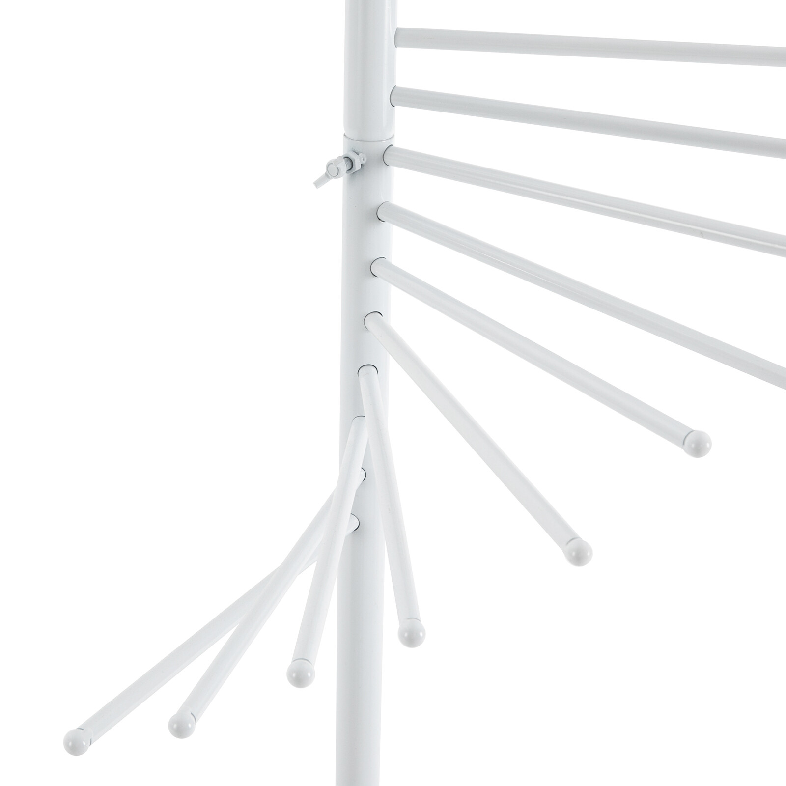 Freestanding Retail Racks White Scarf Display Rack For Scarves Clothes Towls