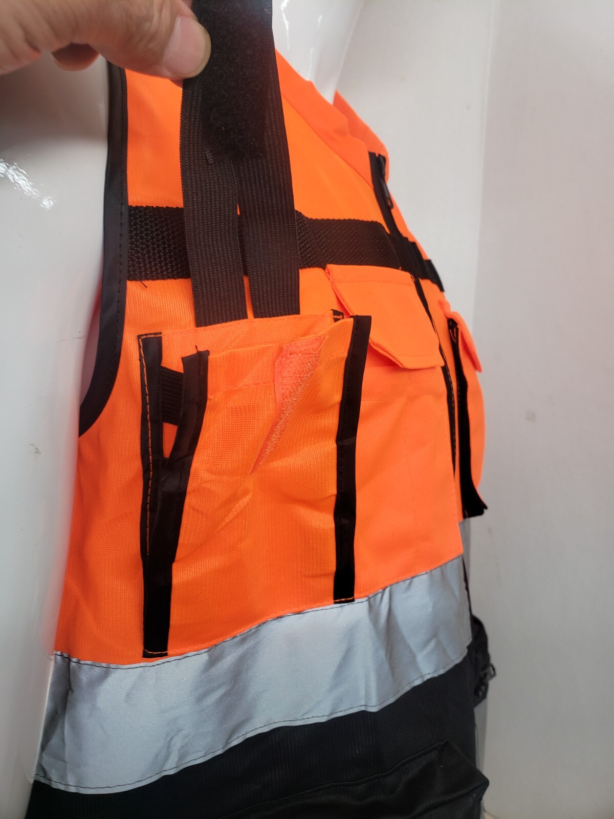 FX SAFETY VEST – Class 2 High Visibility Reflective ORANGE Safety Vest