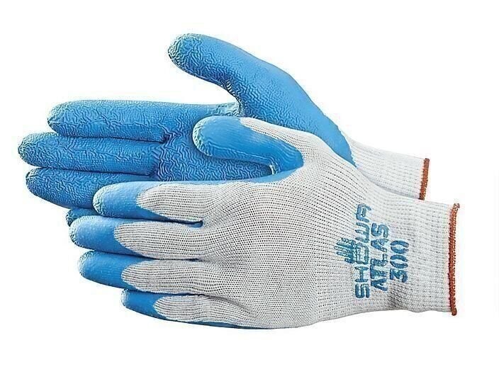 Atlas Showa 300 Fit Rubber-Coated Super Grip Gloves – SIZE XXL 1 DOZEN