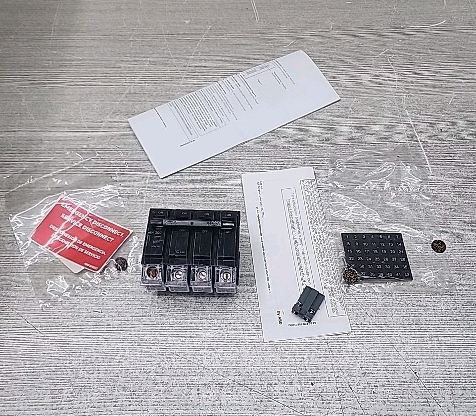 GE THQMV200WL 200 Amp 120/240 Volt 2-Pole Plug-In Mount  Main Circuit Breaker