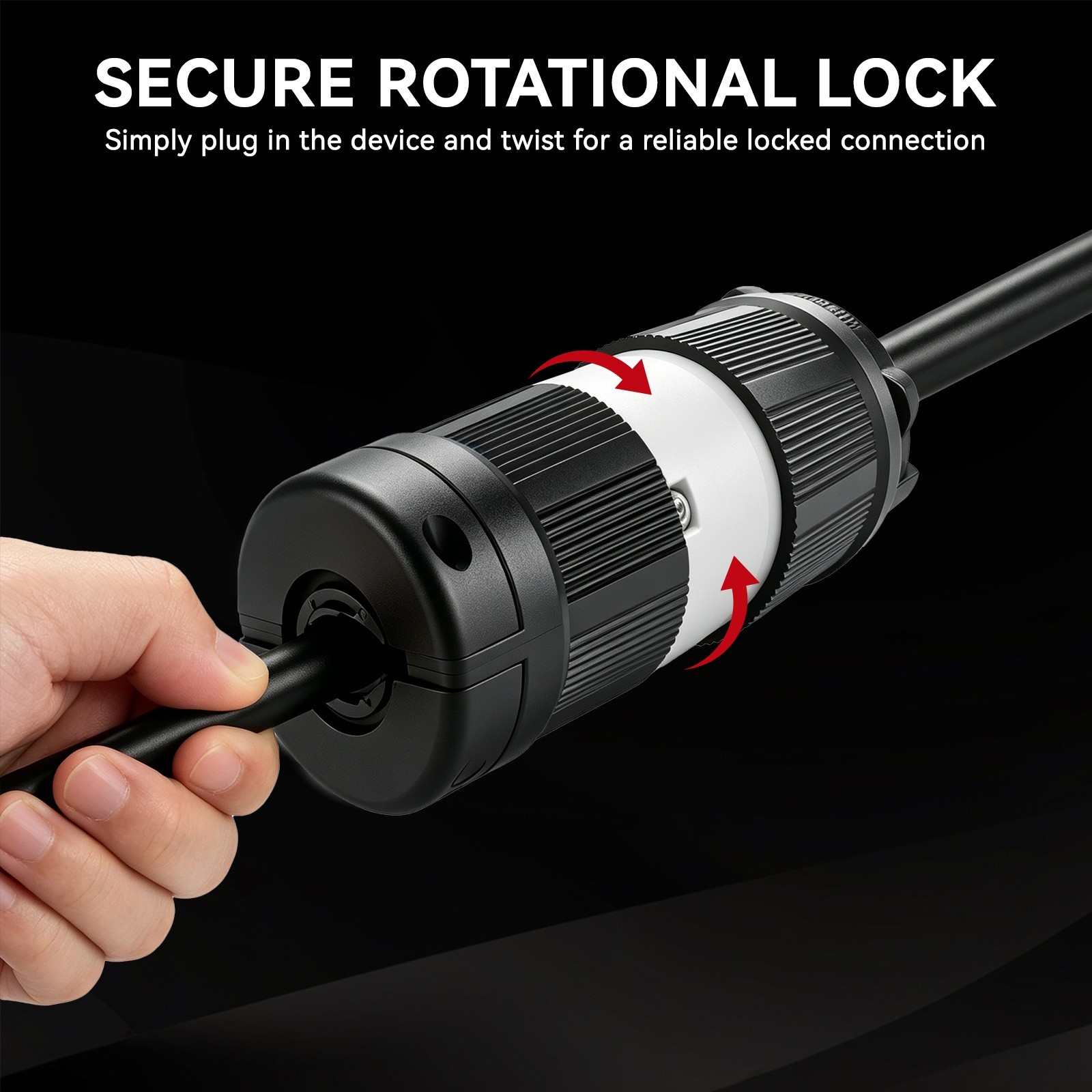 L14-20P Twist Lock Plug for Generator 20 Amp 125/250V NEMA Connector