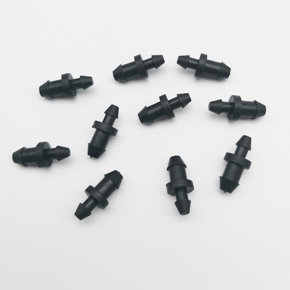 50 Pack Drip Irrigation Plugs 1/4″ Tubing Fittings End 6.35 millimeters
