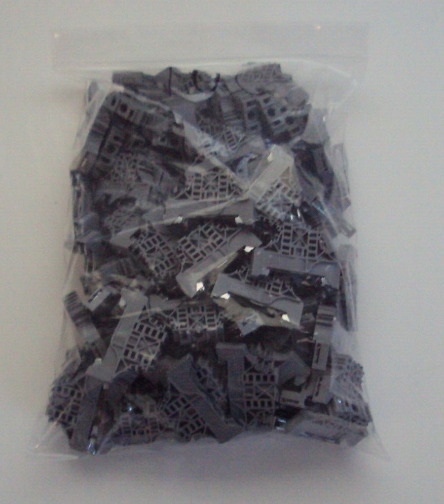 ENTRELEC END STOP P/N: BAM2 DIN RAIL MOUNT 10MM STEEL CLAMP GRAY (LOT OF 100)
