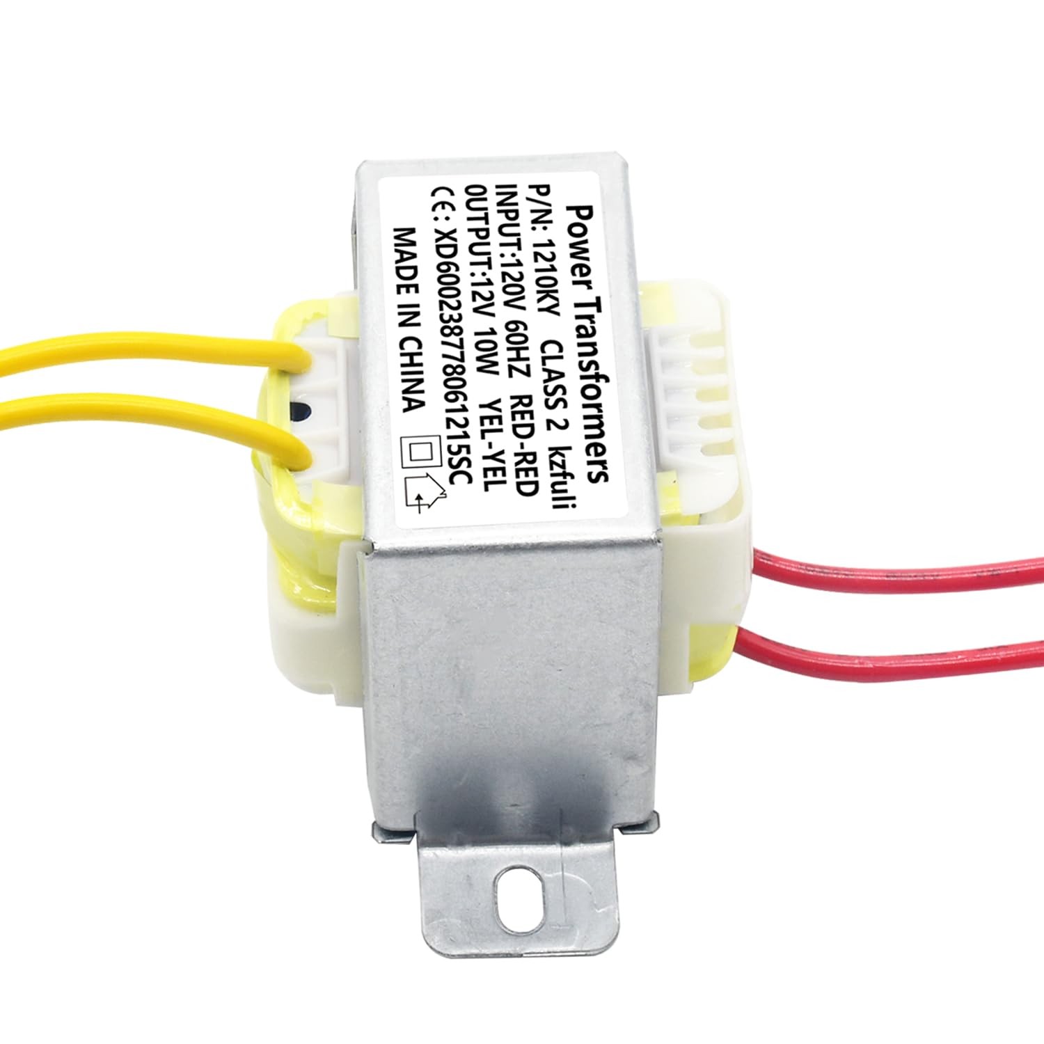 12V/10W AC/AC Power Transformer, Input 120V/60HZ 120V to 12V 10VA