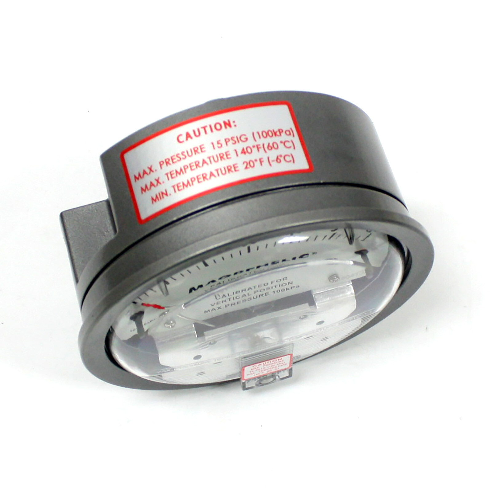 1 Inches of Water Vertical Scale Manometer Differential Pressure Vacuum Gauge