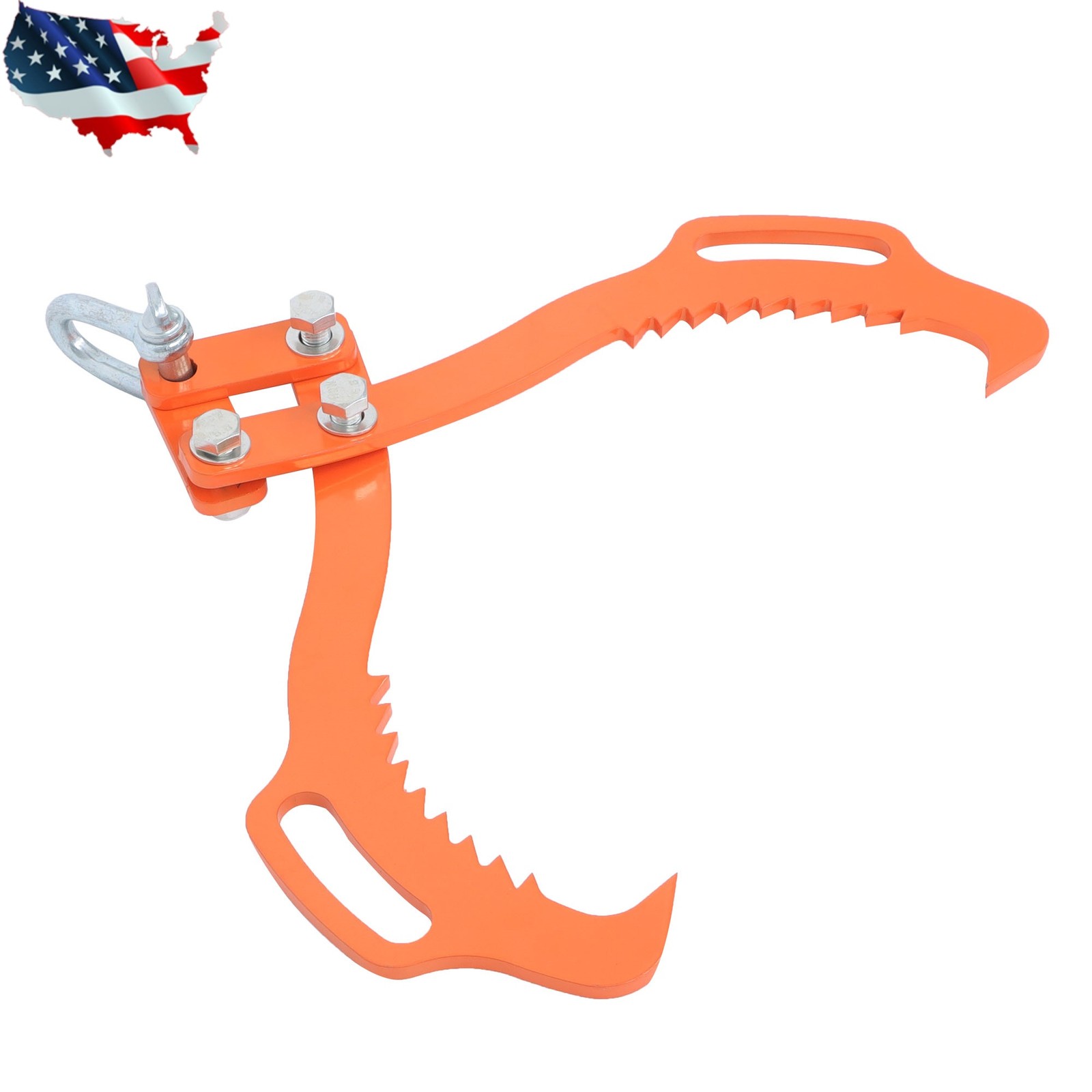 Log Skidding Tongs 18 inch 2 Claw Log Lifting Tongs Heavy Duty Rotating