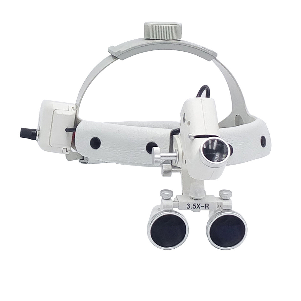 3.5X Dental Surgical Medical Headband Binocular Loupes LED Headlight 5W