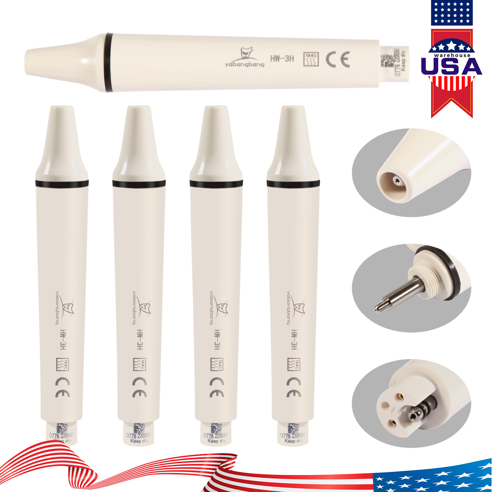 5x Dental Detachable Handpiece for SKYSEA EMS Ultrasonic Scaler HW-3H Tr