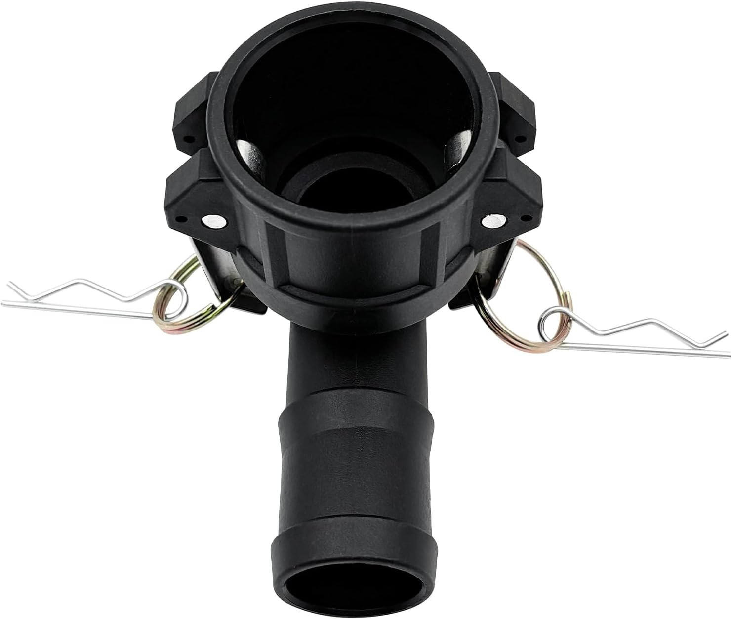 200C-90 Degree Elbow Type C Poly Cam and Groove Hose Fitting, 2″ Socket X 2″ Hos