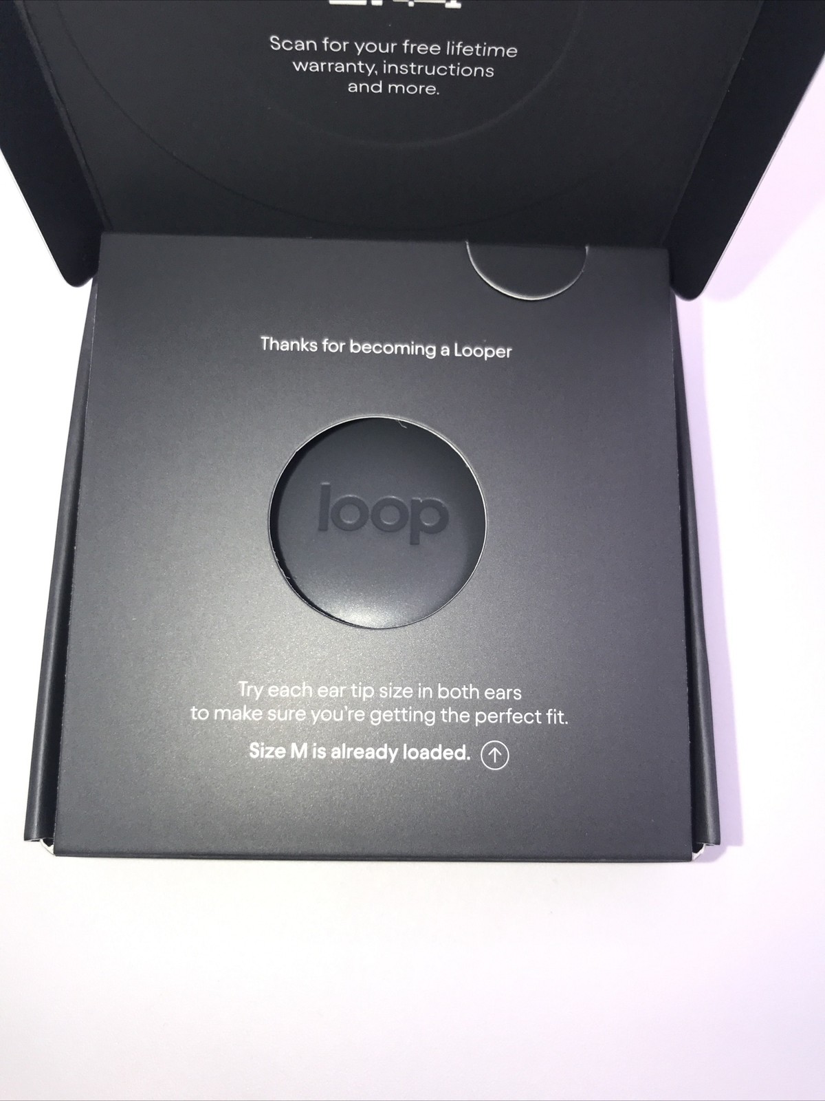 Loop Ear Plugs (Experience 2 Plus) 12 l 15 NRR – Silver – New Open Box