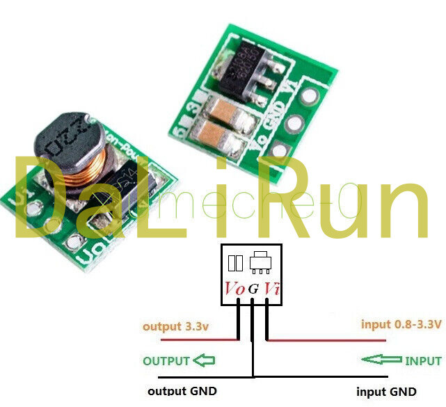 DC-DC 1V 1.2V 1.5V 1.8V 2.5V 3V to DC 3.3V Step-UP Boost Power Supply Converter