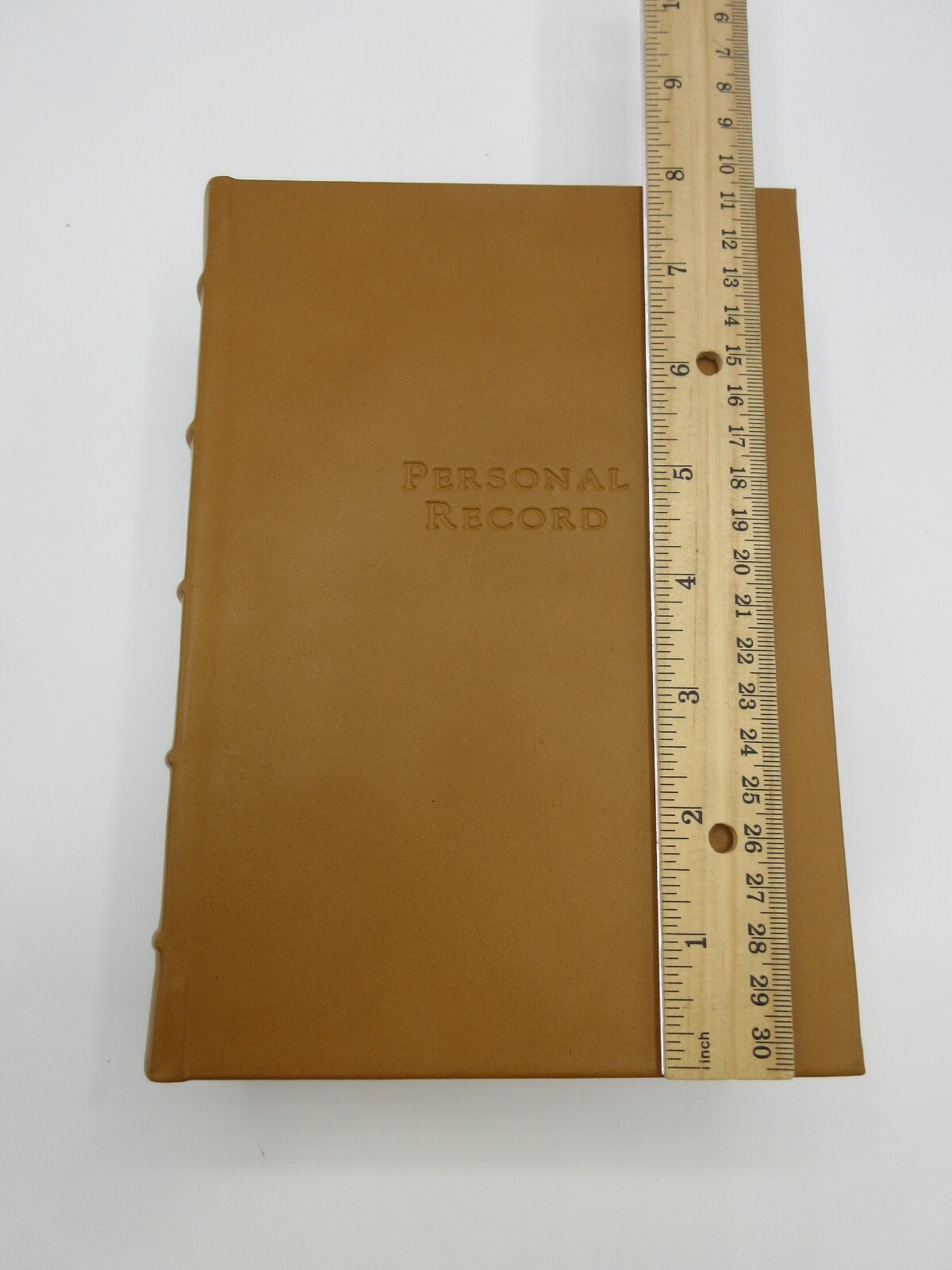 Personal Record: A Lifetime Memoir Heirloom Quality 8″ Leather Journal Levenger