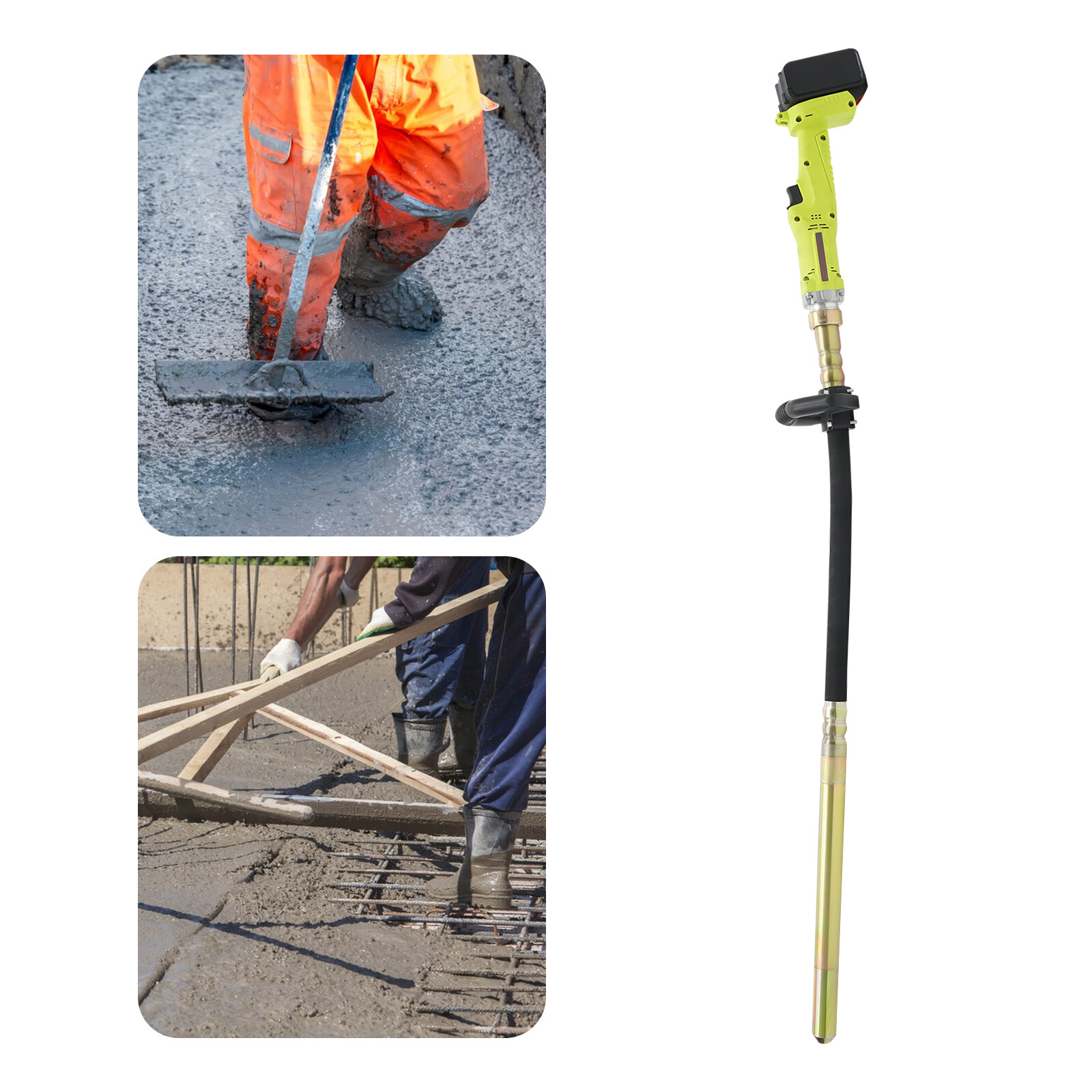NEW! Cordless Handheld Concrete Vibrator with Battery & Battery Charger 29000rpm