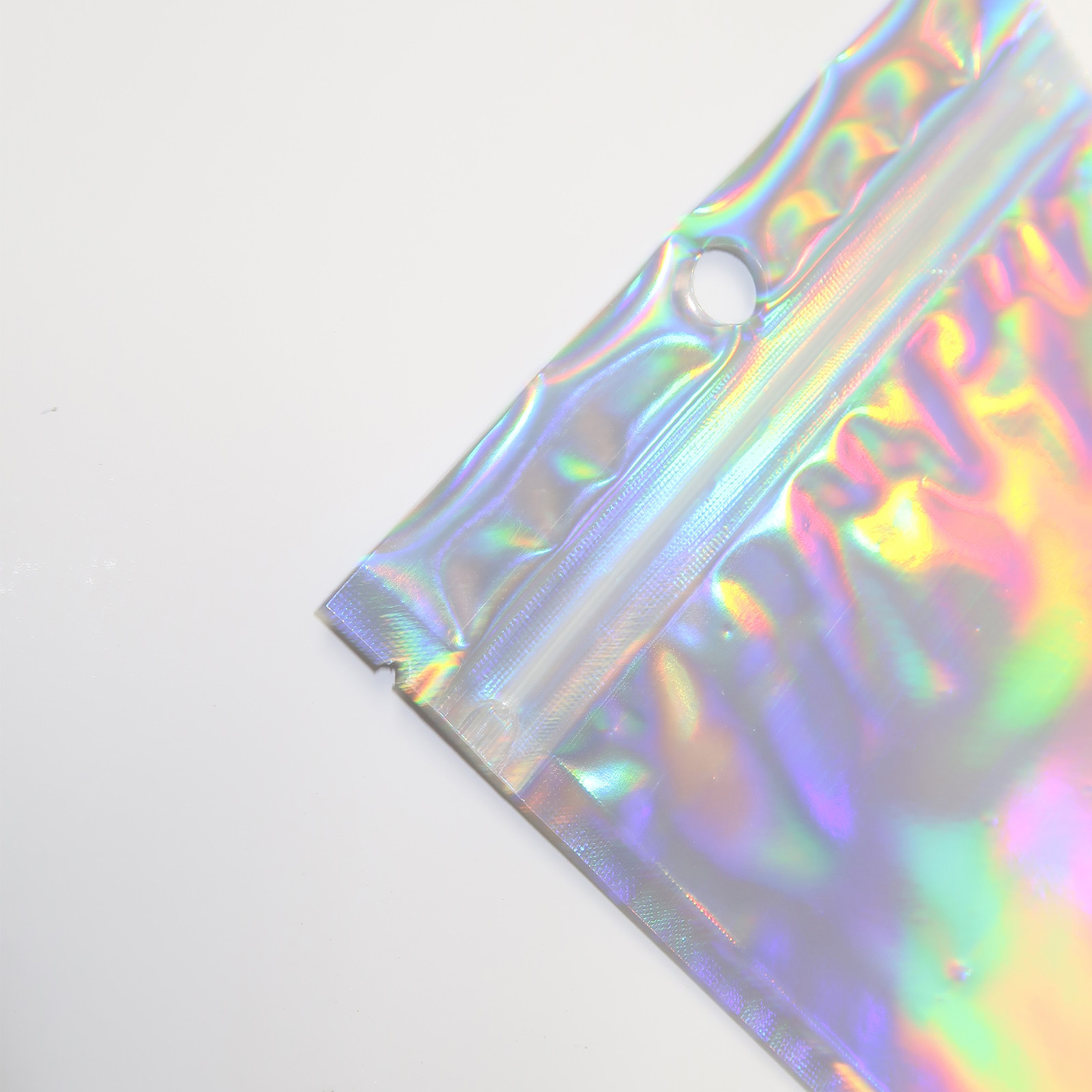 200 Silver Holographic QuickQlick™ Mylar Bags for Clay Face Mask Powder Products