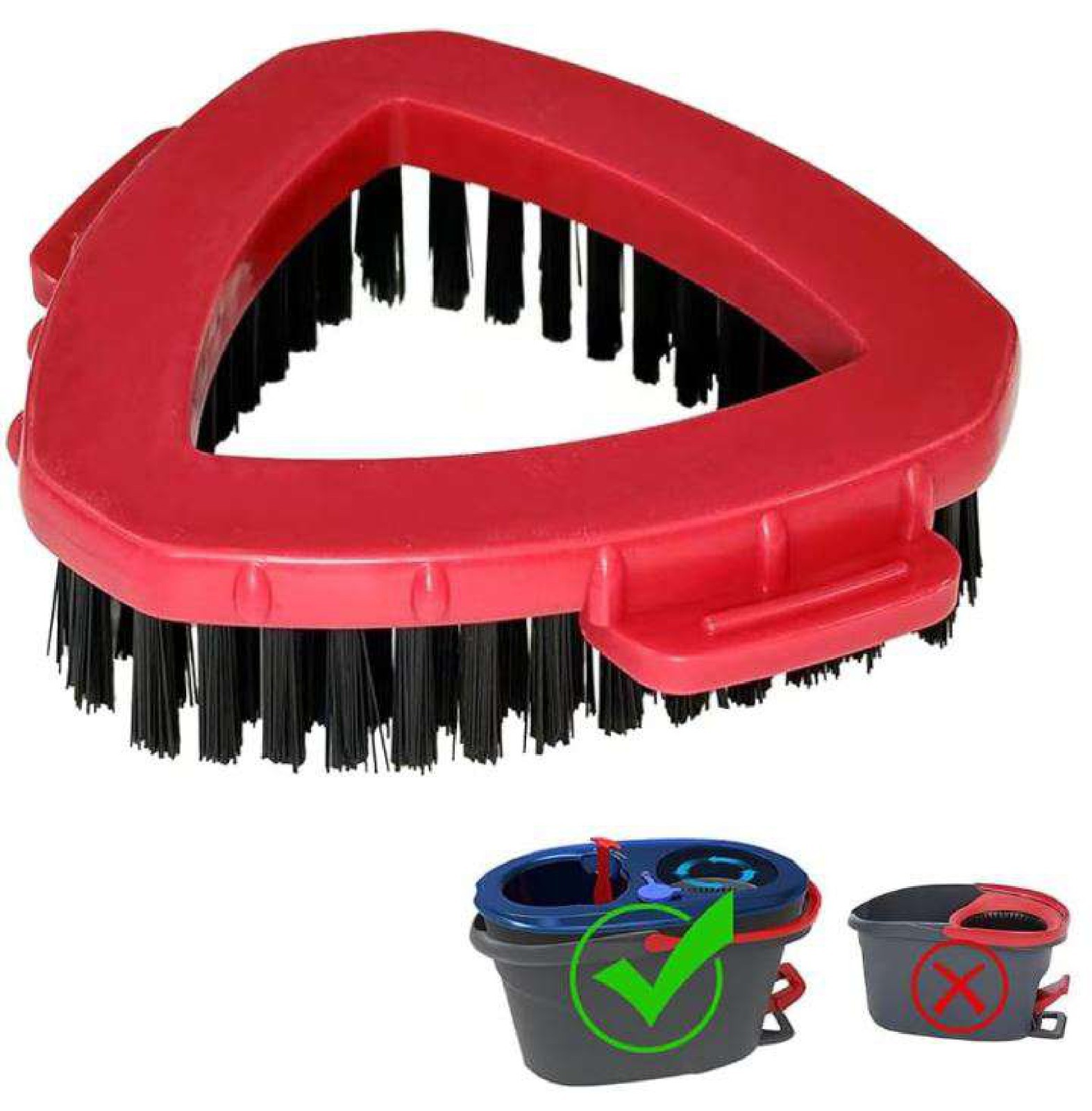 3 PACK! Scrub Brush for OCedar RinseClean 2 Tank, O Cedar Scrubber Mop Head 3pcs